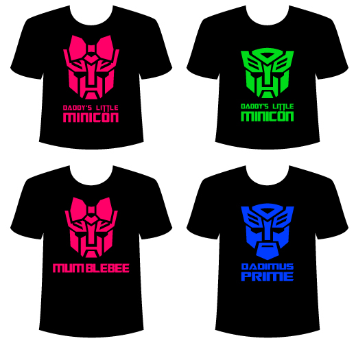 Transformer Family T-Shirt Designs