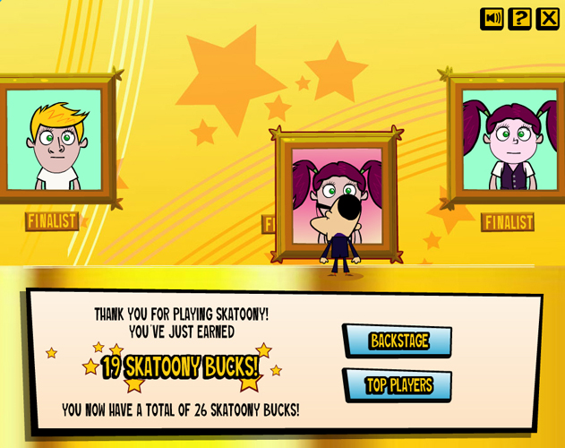 Skatoony Home Game - Hall of Fame