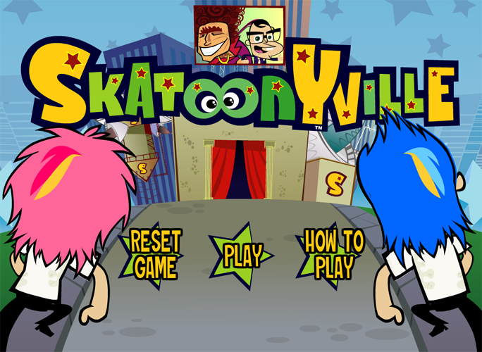 SkatoonyVille - Home Screen